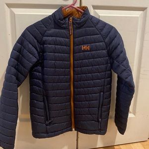 Helly Hanson Boys Size 14 Quilted Jacket Navy Blue